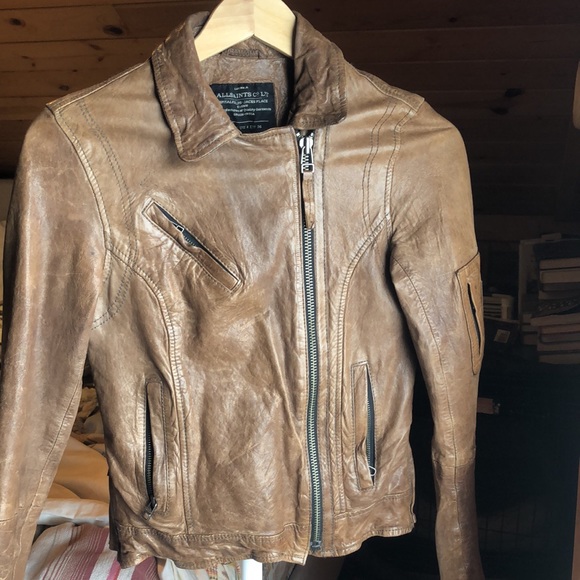 All Saints Vintage Leather Jacket - Picture 2 of 14